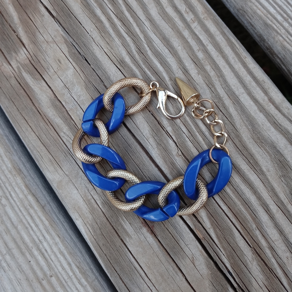 💙 Blue Gold 💛 Bracelet Link 🌐🌟